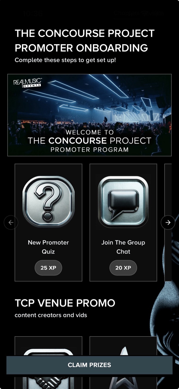 Venue Ambassadors — real fan app